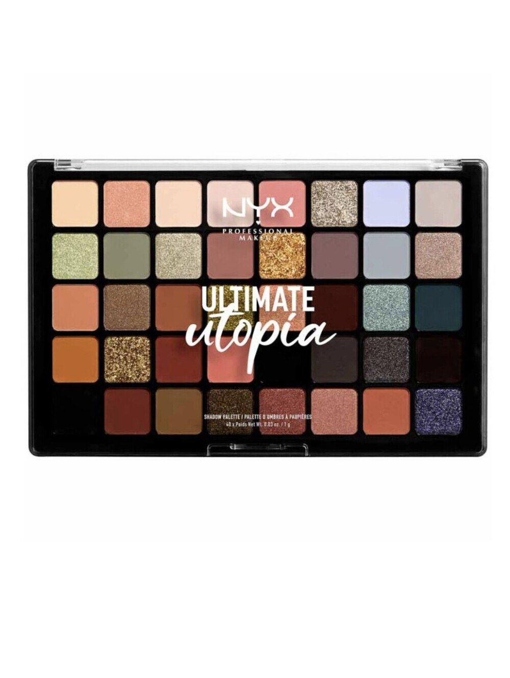 NYX Ultimate Utopia 40 Shade Eyeshadow Palette New Sealed Multicolor